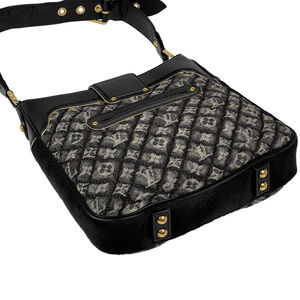 Louis Vuitton Shoulder Quilted Bag Denim Musette Brown